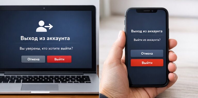 Как выйти из аккаунта Парик 24 на всех устройствах